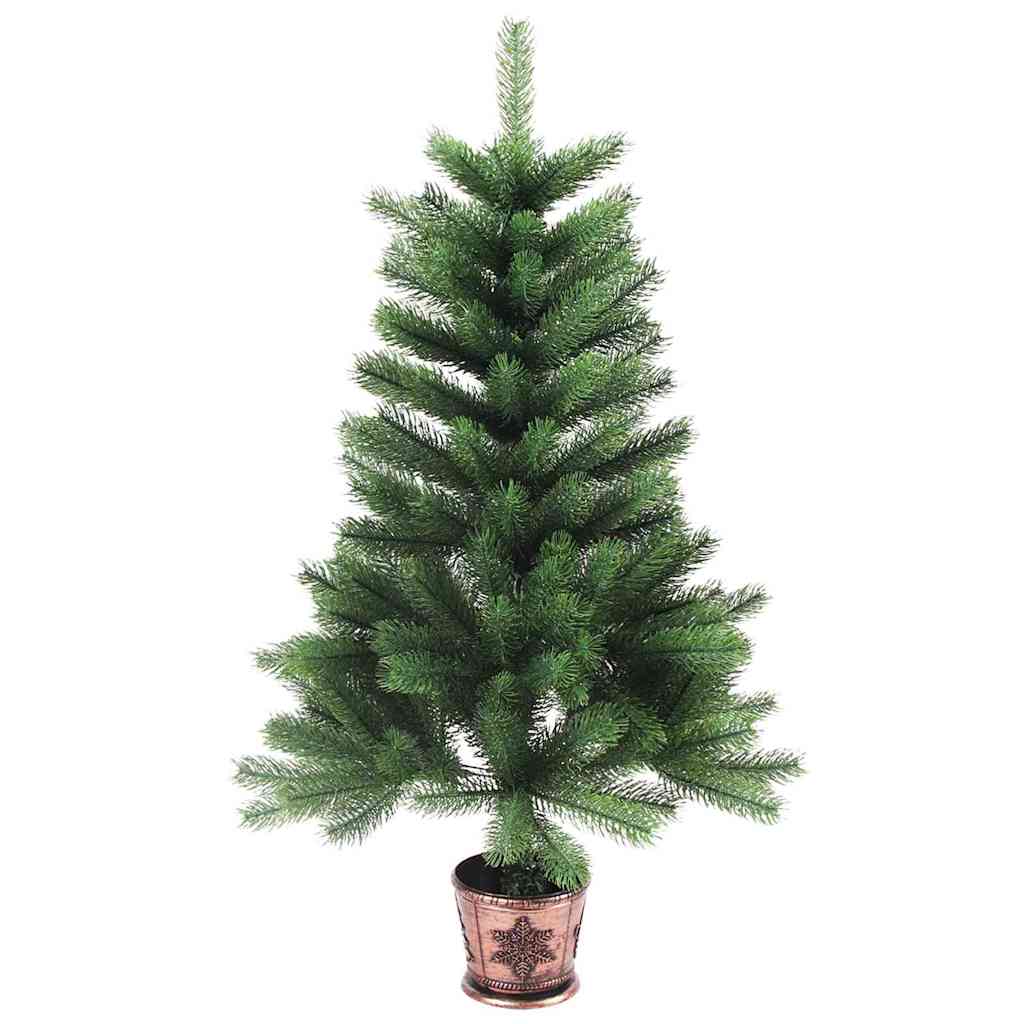 Karácsonyfa 150 LED-del állvánnyal Zöld 90 cm PE
