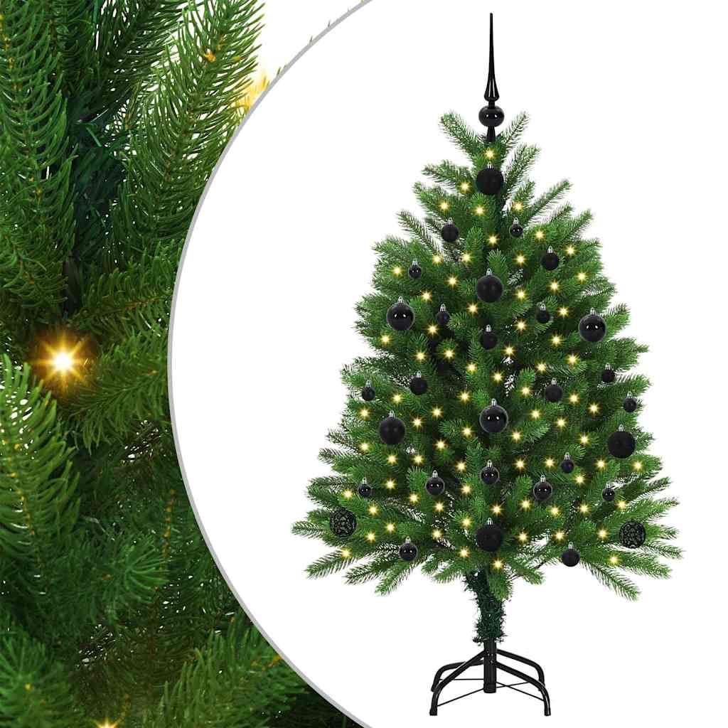 Karácsonyfa 150 LED-del állvánnyal Zöld 120 cm PE