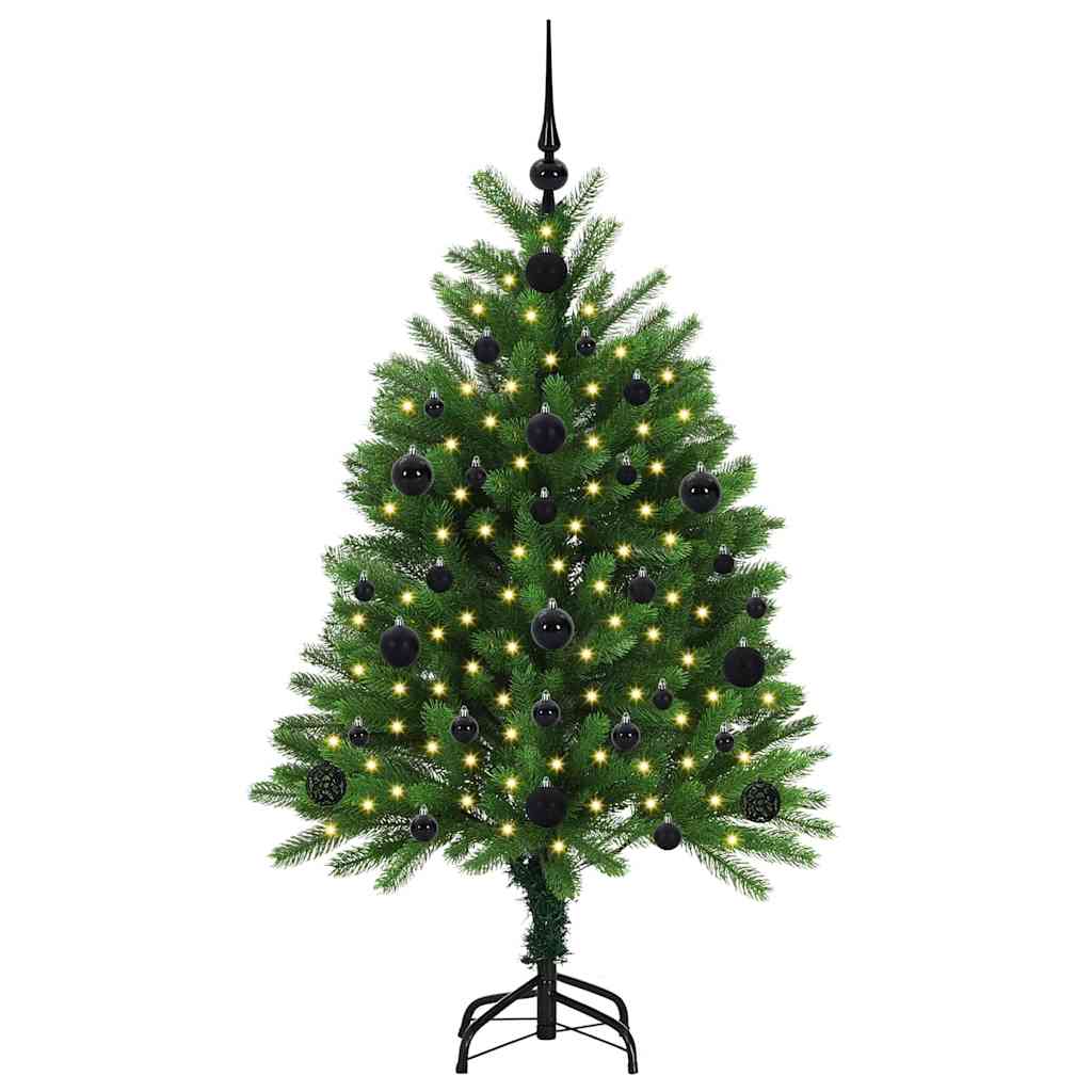 Karácsonyfa 150 LED-del állvánnyal Zöld 120 cm PE