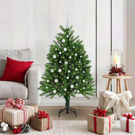 Karácsonyfa 150 LED-del állvánnyal Zöld 120 cm PE