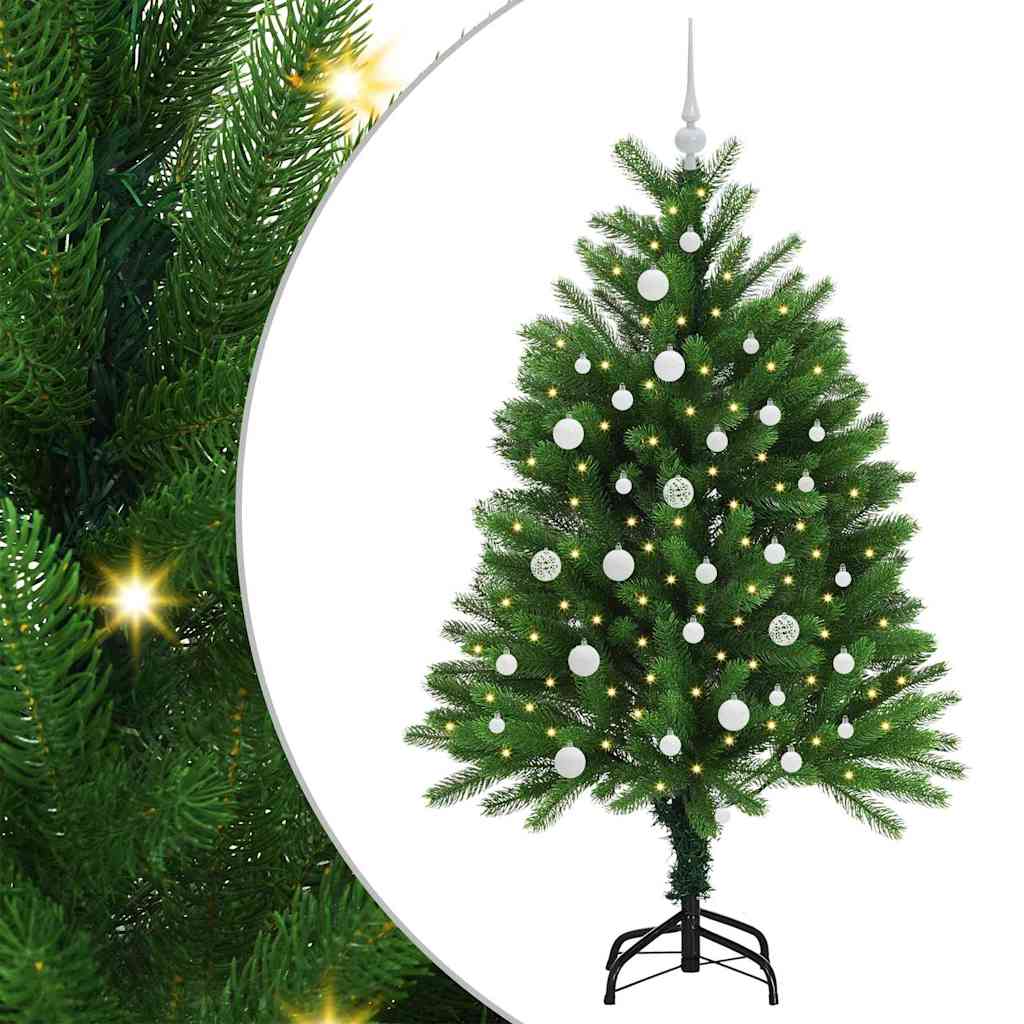 Karácsonyfa 150 LED-del állvánnyal Zöld 120 cm PE