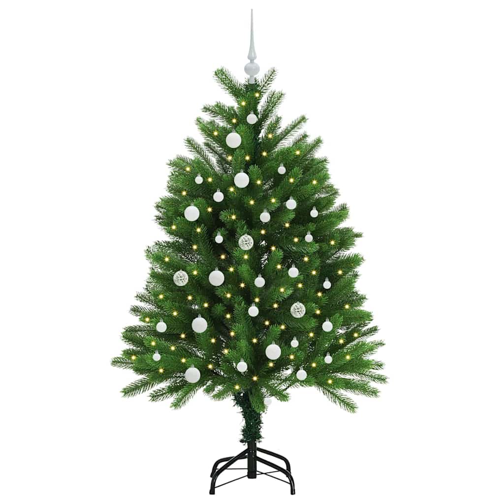 Karácsonyfa 150 LED-del állvánnyal Zöld 120 cm PE