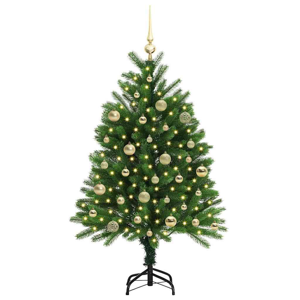 Karácsonyfa 150 LED-del állvánnyal Zöld 120 cm PE