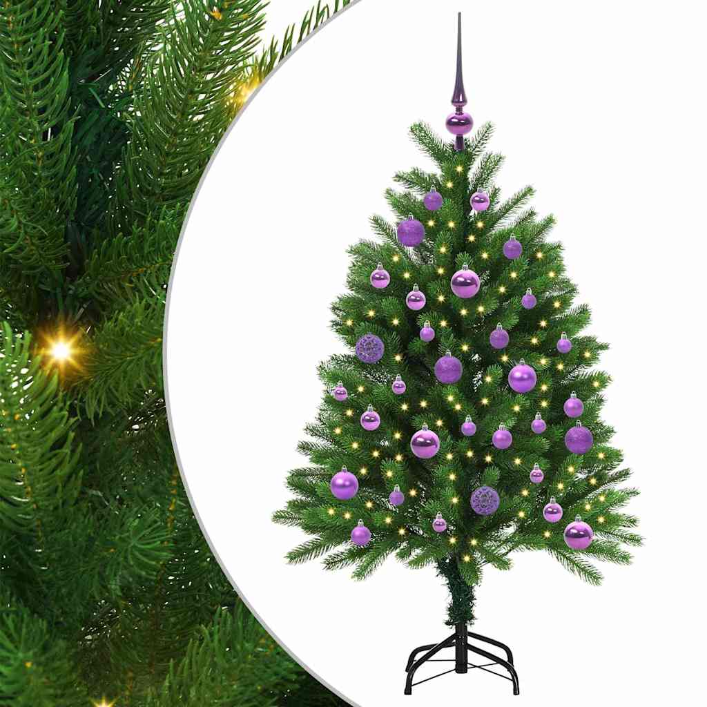 Karácsonyfa 150 LED-del állvánnyal Zöld 120 cm PE