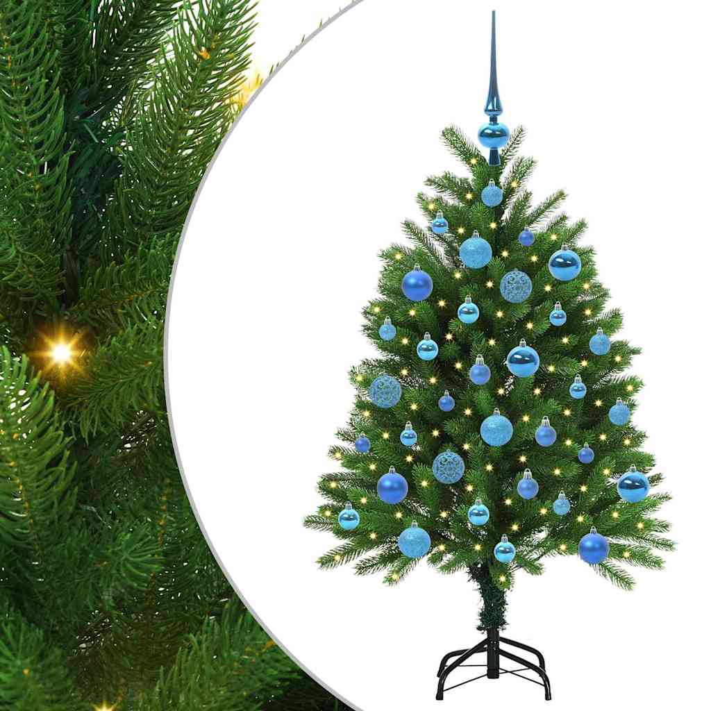 Karácsonyfa 150 LED-del állvánnyal Zöld 120 cm PE