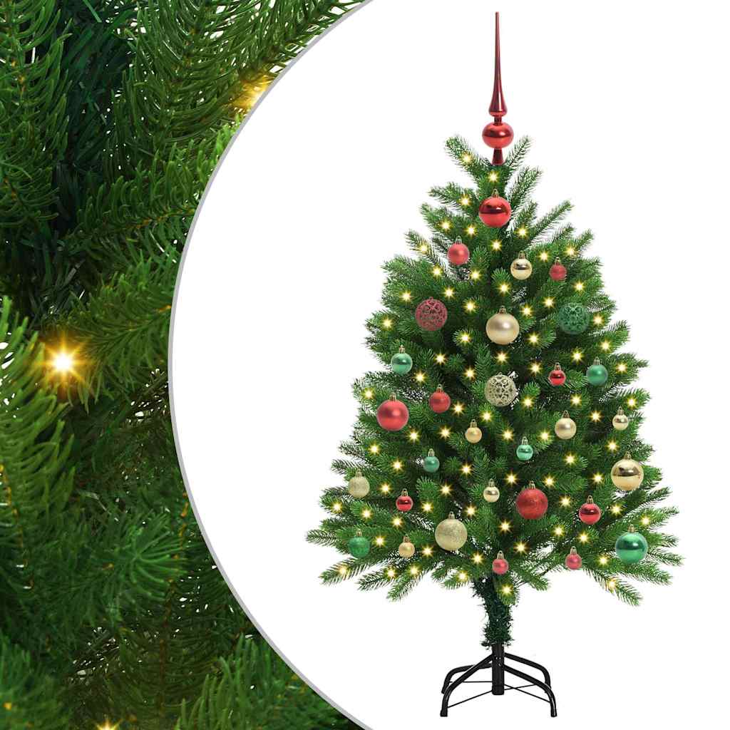 Karácsonyfa 150 LED-del állvánnyal Zöld 120 cm PE