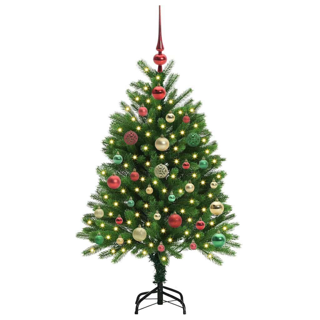 Karácsonyfa 150 LED-del állvánnyal Zöld 120 cm PE