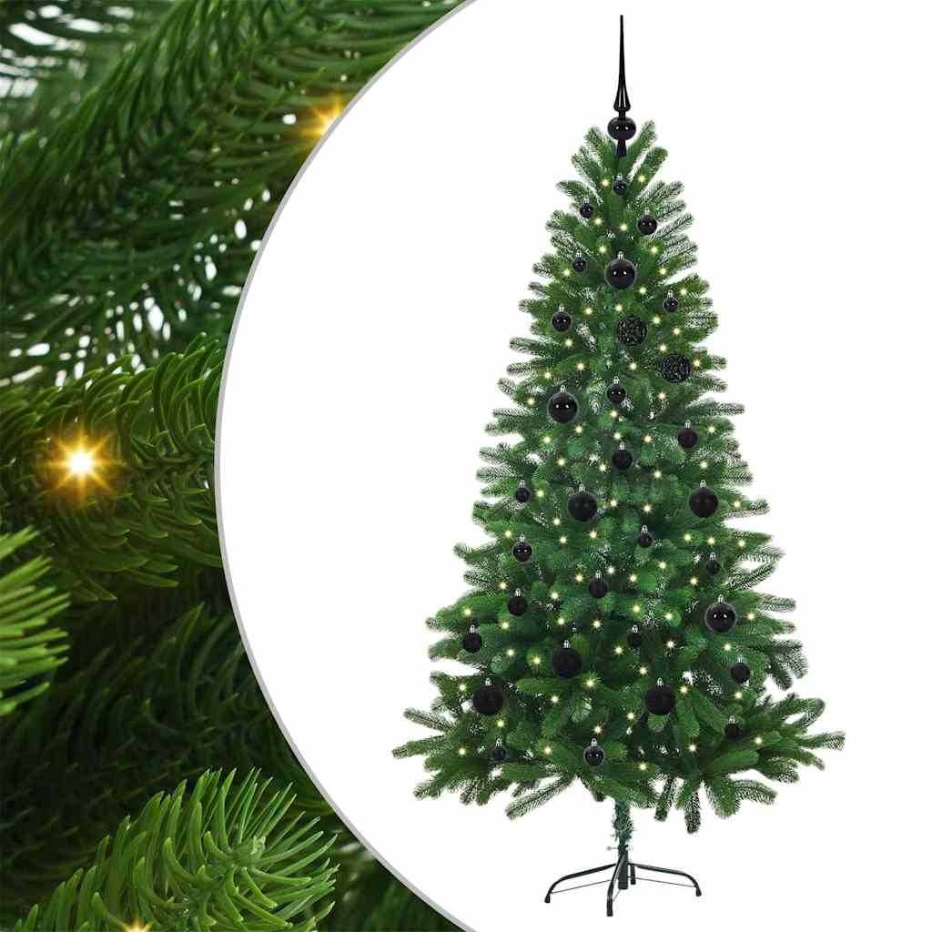 Karácsonyfa 150 LED-del állvánnyal Zöld 150 cm PE