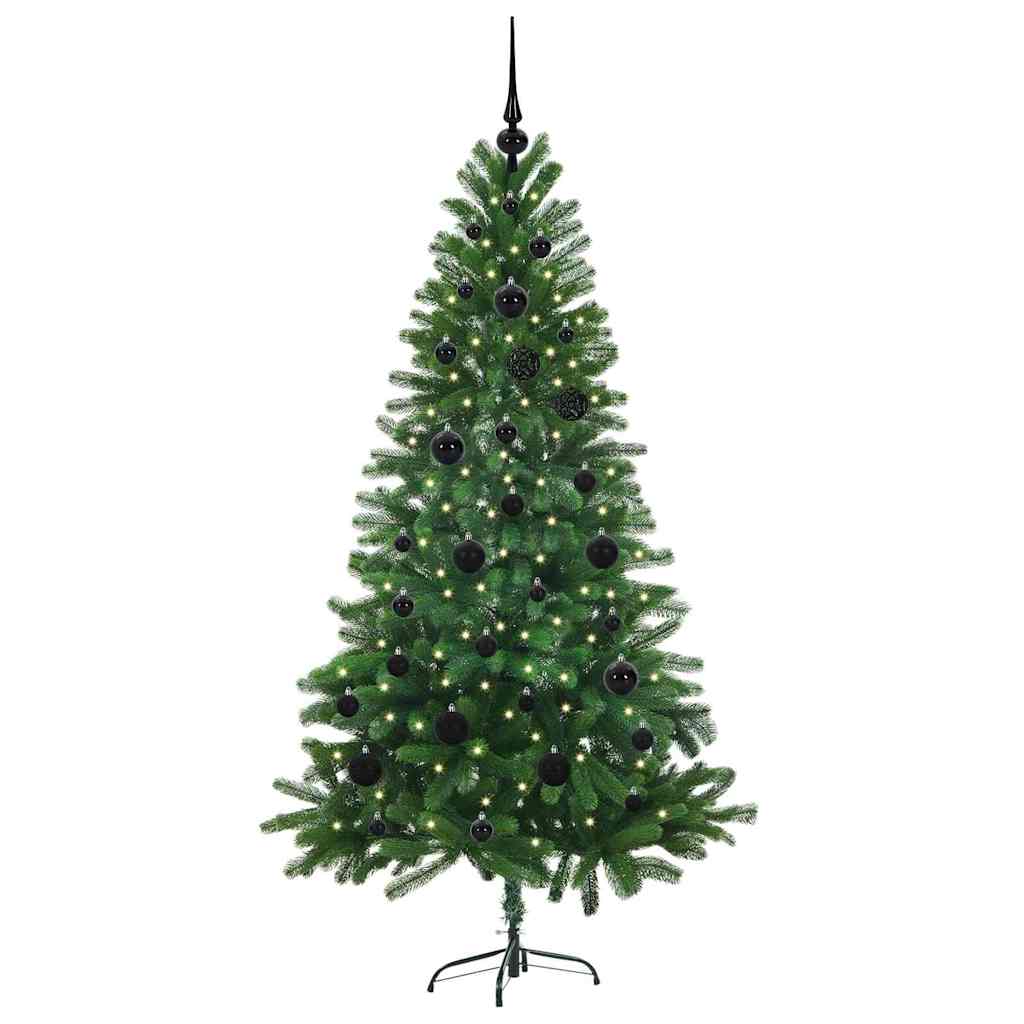Karácsonyfa 150 LED-del állvánnyal Zöld 150 cm PE