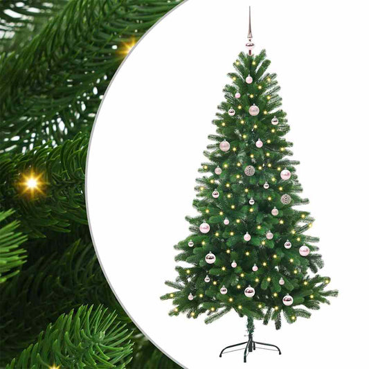 Karácsonyfa 150 LED-del állvánnyal Zöld 150 cm PE