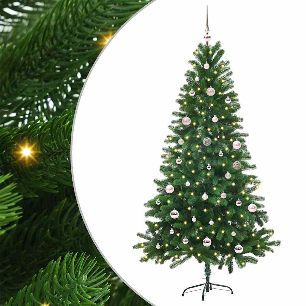 Karácsonyfa 150 LED-del állvánnyal Zöld 150 cm PE
