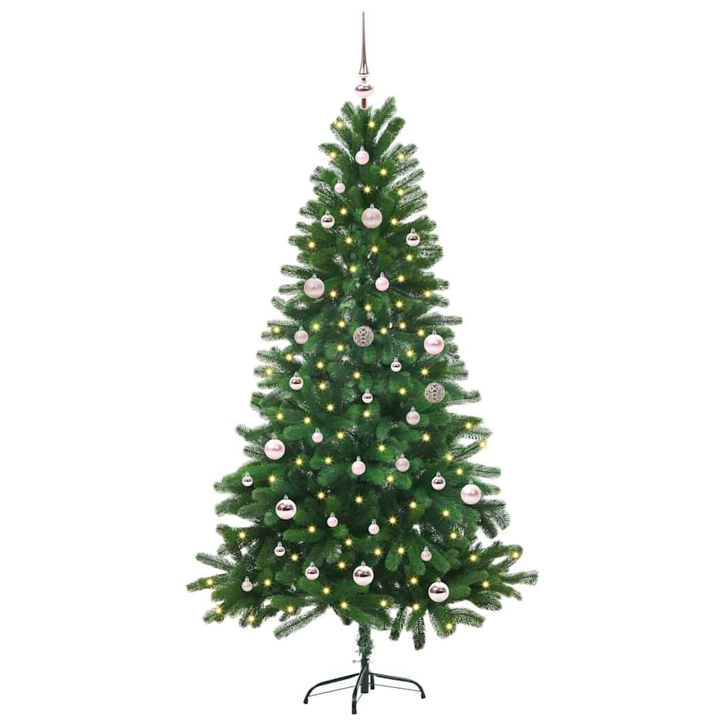 Karácsonyfa 150 LED-del állvánnyal Zöld 150 cm PE