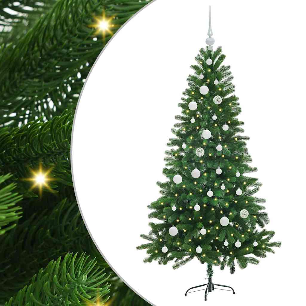 Karácsonyfa 150 LED-del állvánnyal Zöld 150 cm PE