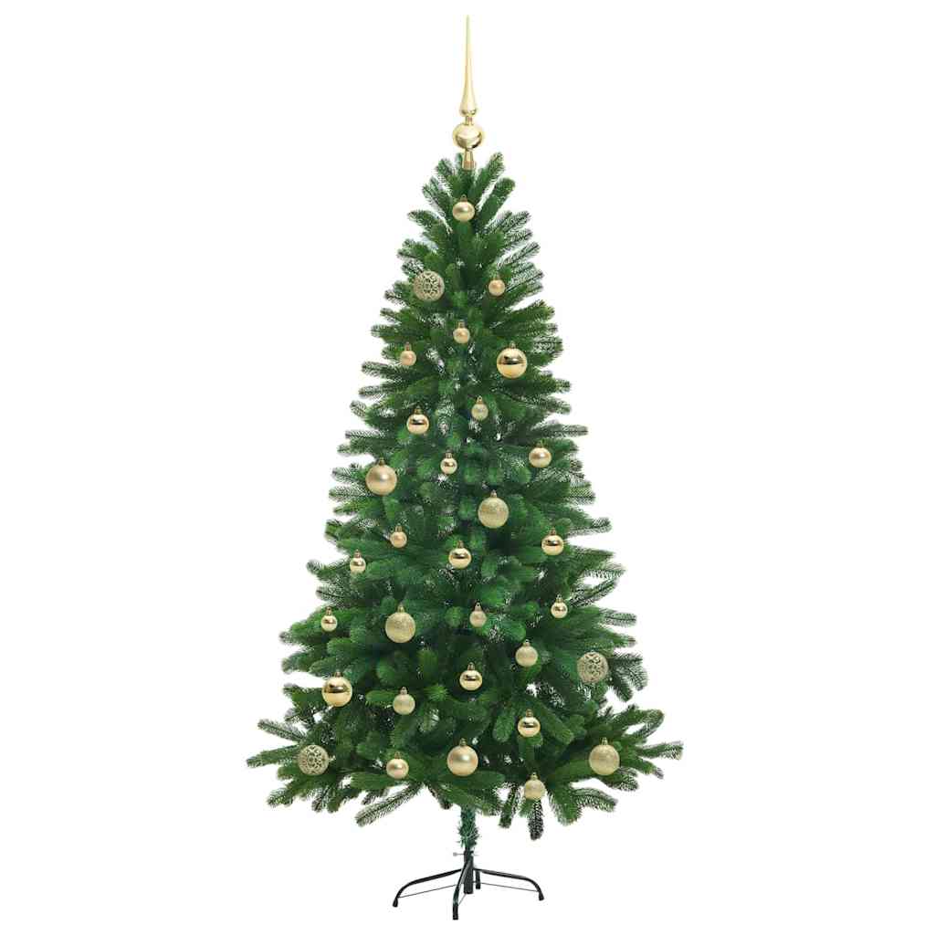 Karácsonyfa 150 LED-del állvánnyal Zöld 150 cm PE