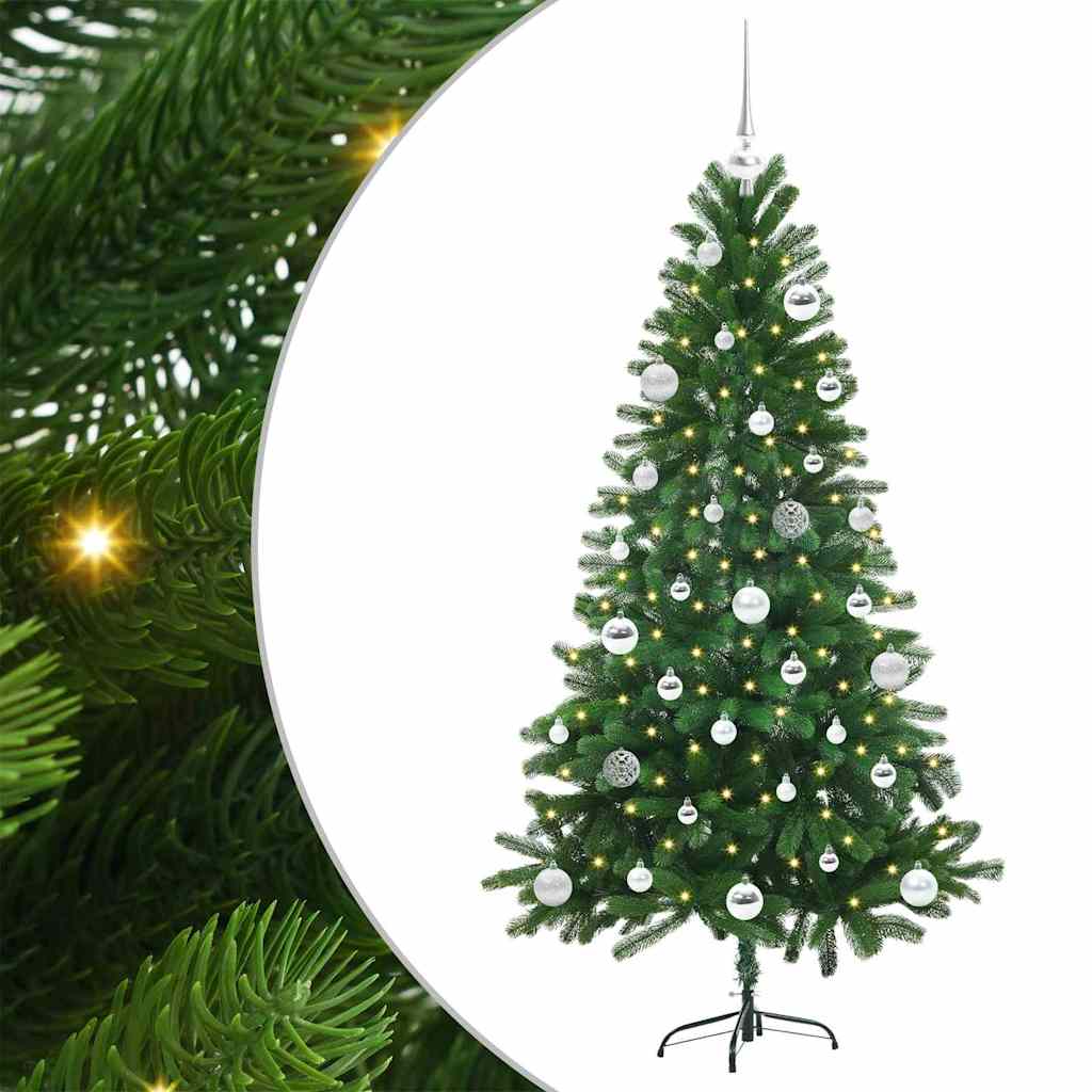 Karácsonyfa 150 LED-del állvánnyal Zöld 150 cm PE