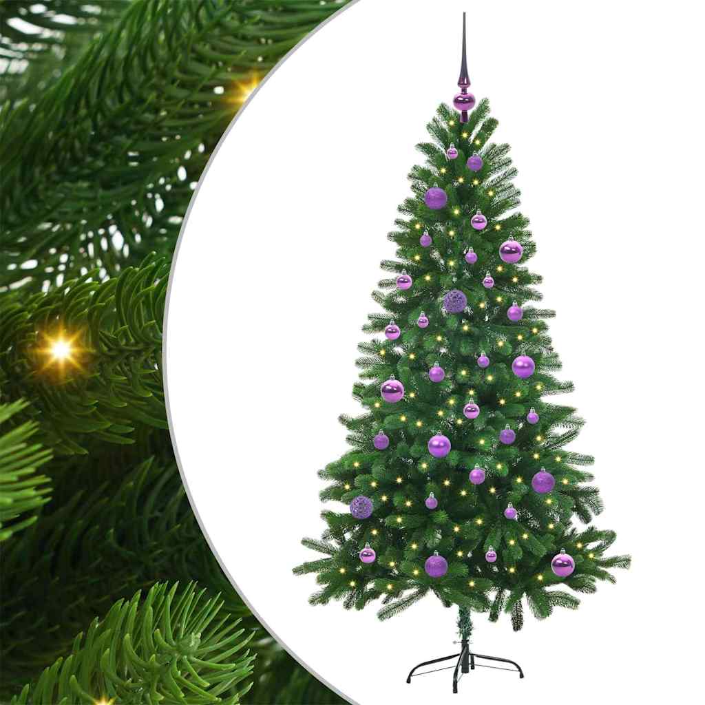 Karácsonyfa 150 LED-del állvánnyal Zöld 150 cm PE