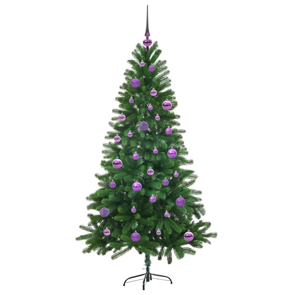 Karácsonyfa 150 LED-del állvánnyal Zöld 150 cm PE