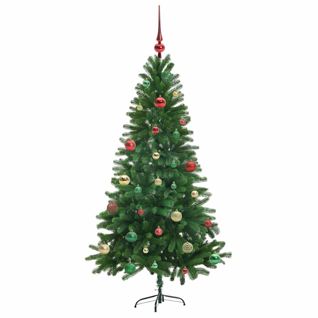 Karácsonyfa 150 LED-del állvánnyal Zöld 150 cm PE