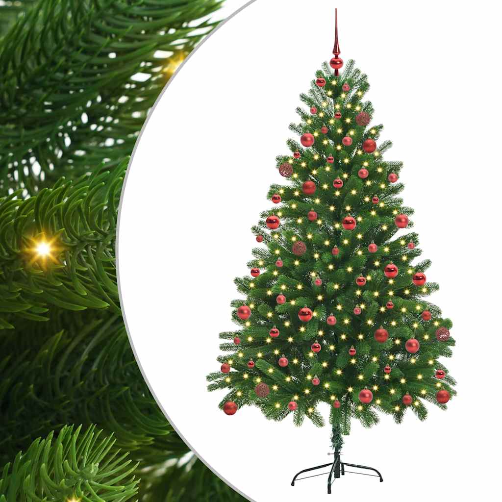 Karácsonyfa 300 LED-del állvánnyal Zöld 180 cm PE