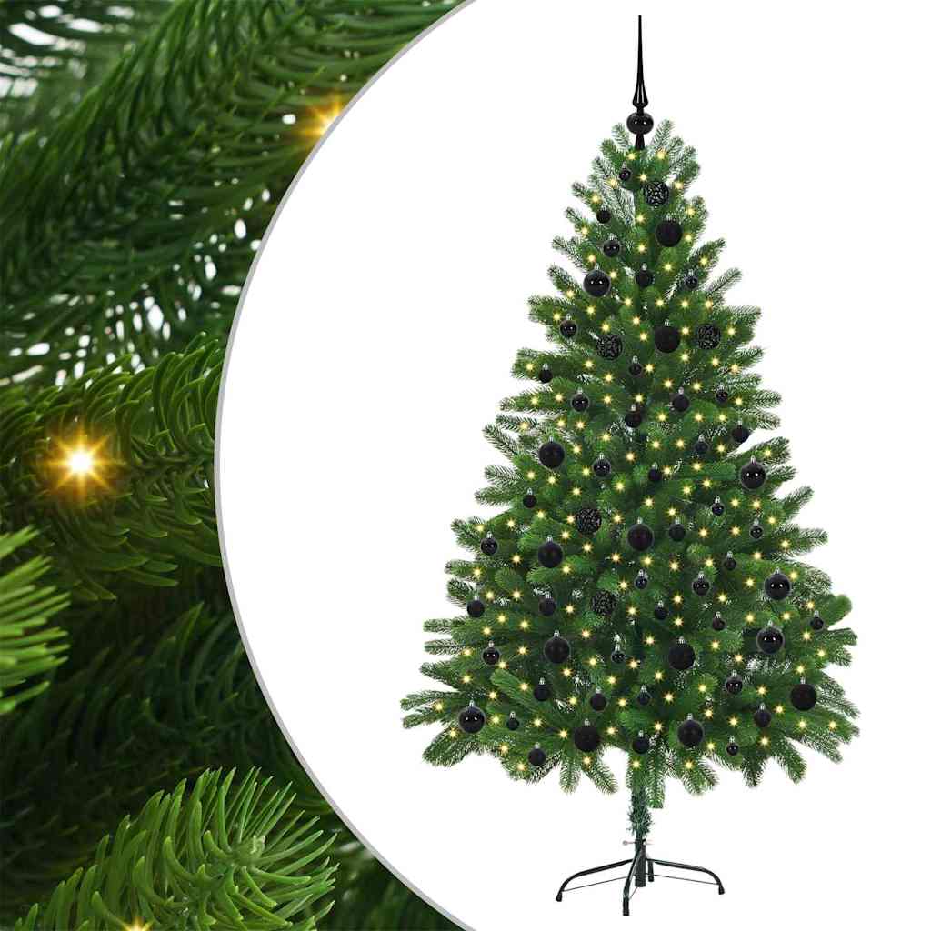 Karácsonyfa 300 LED-del állvánnyal Zöld 180 cm PE
