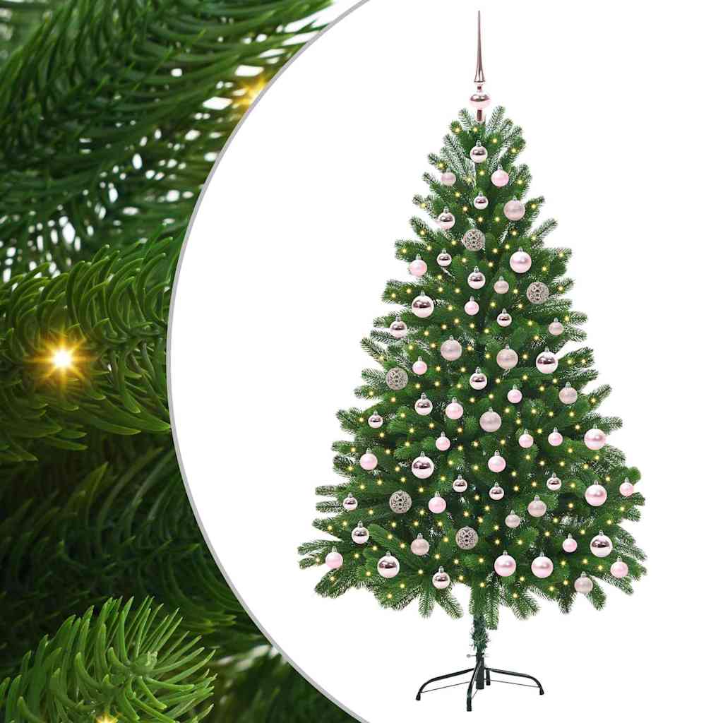 Karácsonyfa 300 LED-del állvánnyal Zöld 180 cm PE