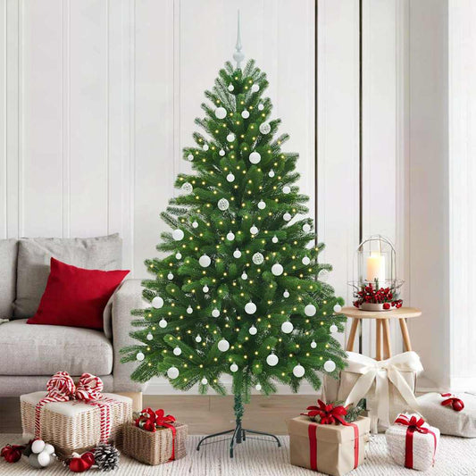 Karácsonyfa 300 LED-del állvánnyal Zöld 180 cm PE