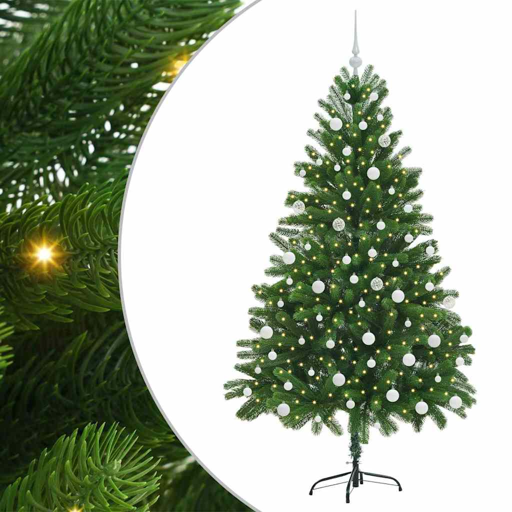 Karácsonyfa 300 LED-del állvánnyal Zöld 180 cm PE
