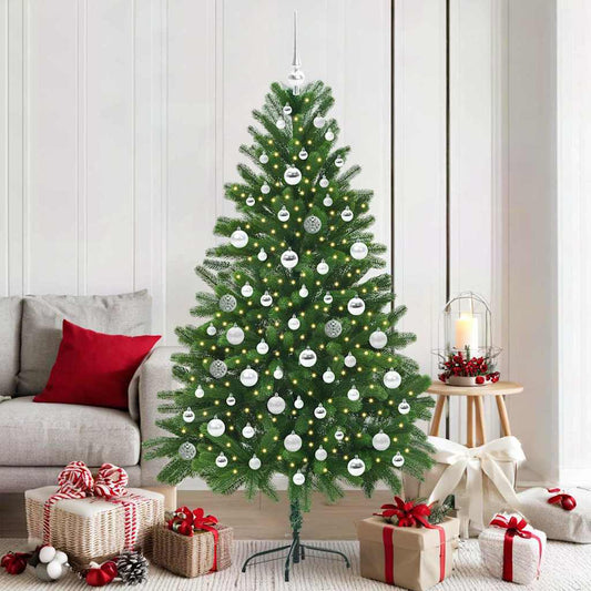 Karácsonyfa 300 LED-del állvánnyal Zöld 180 cm PE