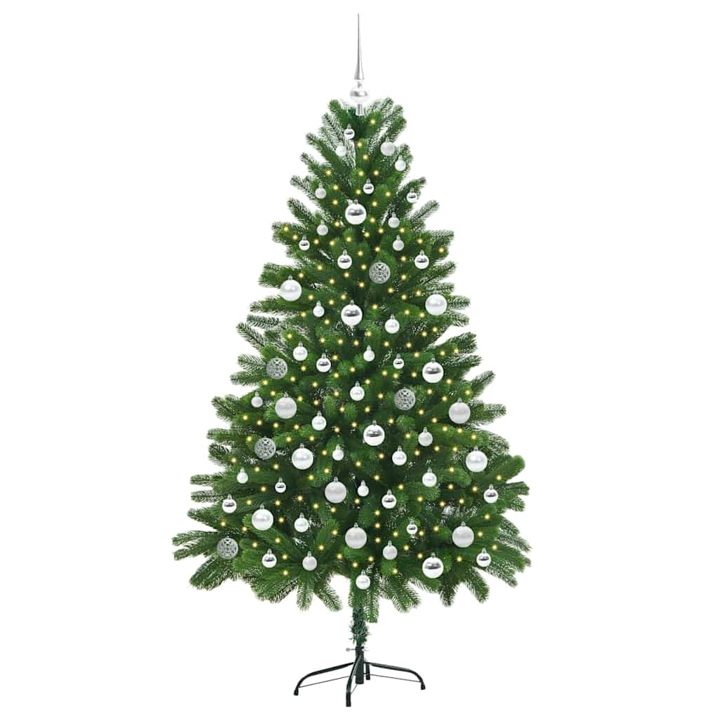 Karácsonyfa 300 LED-del állvánnyal Zöld 180 cm PE