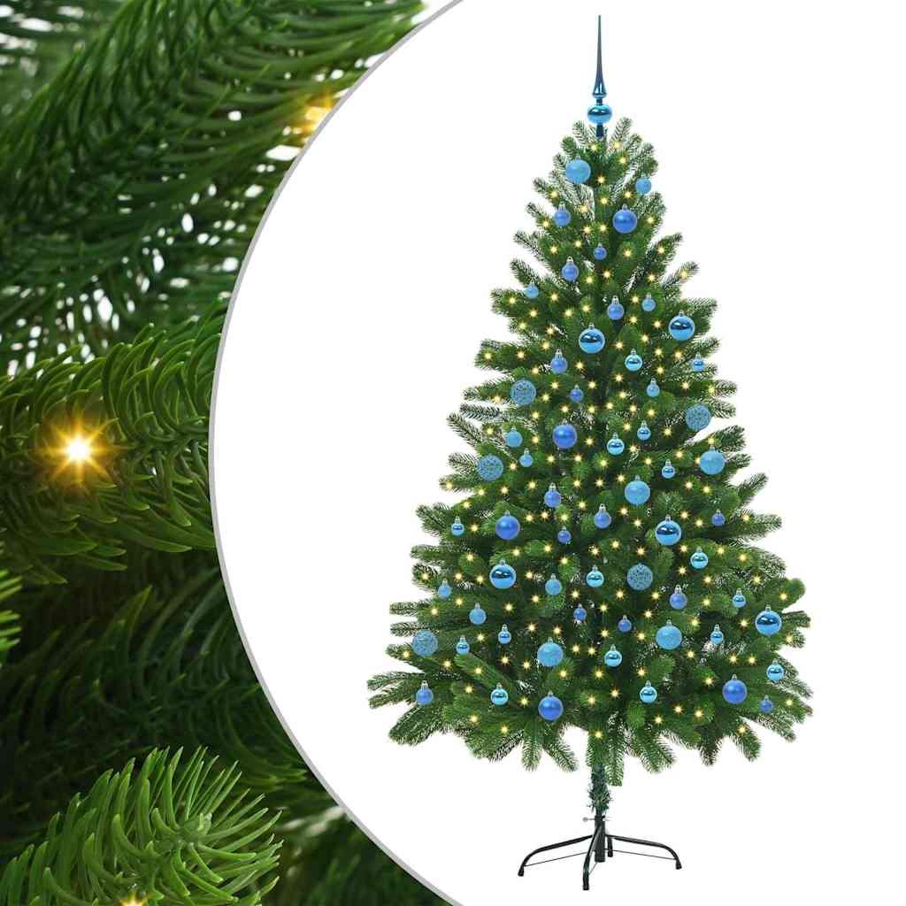 Karácsonyfa 300 LED-del állvánnyal Zöld 180 cm PE
