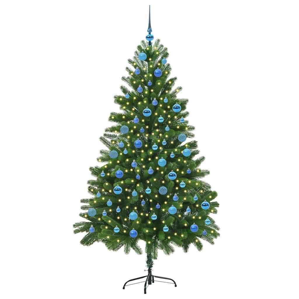 Karácsonyfa 300 LED-del állvánnyal Zöld 180 cm PE