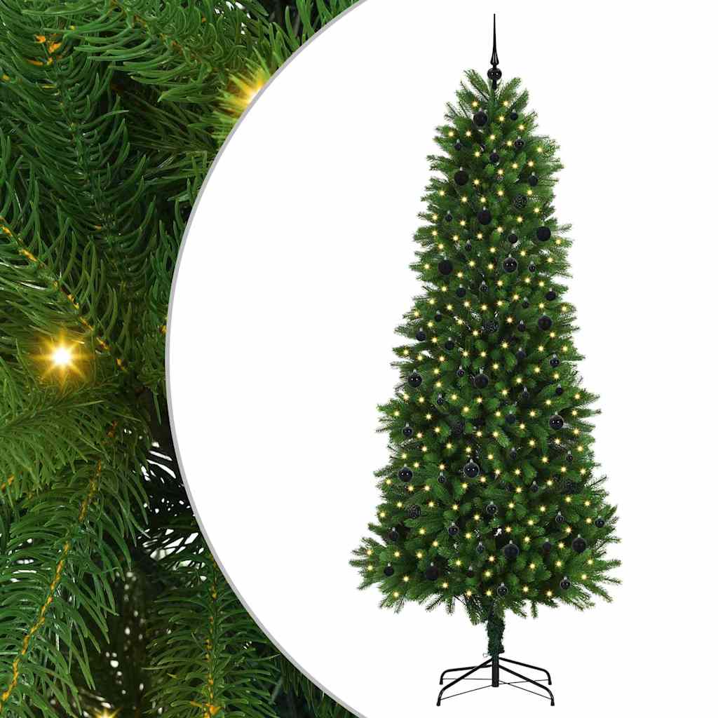 Karácsonyfa 300 LED-del állvánnyal Zöld 240 cm PE