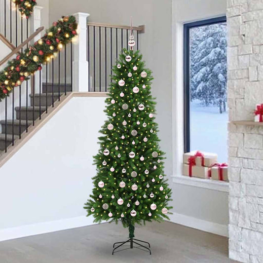 Karácsonyfa 300 LED-del állvánnyal Zöld 240 cm PE