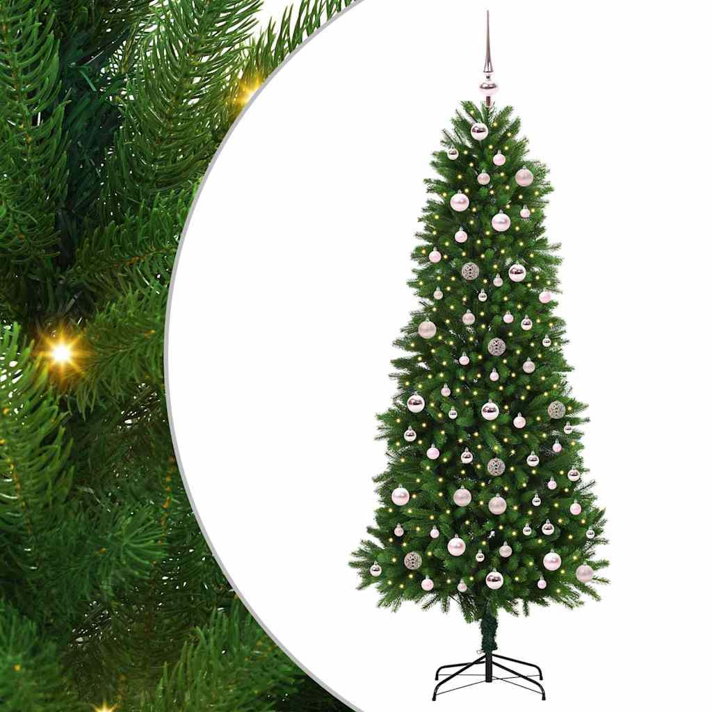 Karácsonyfa 300 LED-del állvánnyal Zöld 240 cm PE