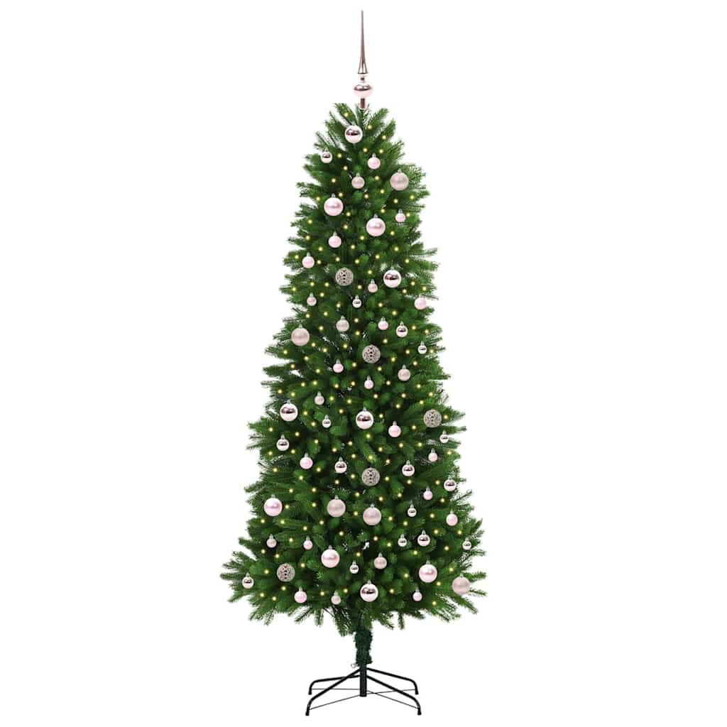 Karácsonyfa 300 LED-del állvánnyal Zöld 240 cm PE