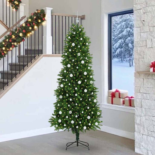 Karácsonyfa 300 LED-del állvánnyal Zöld 240 cm PE
