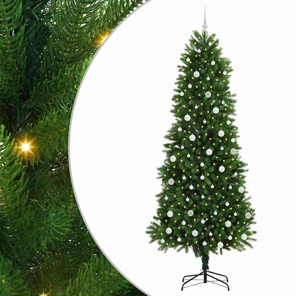 Karácsonyfa 300 LED-del állvánnyal Zöld 240 cm PE