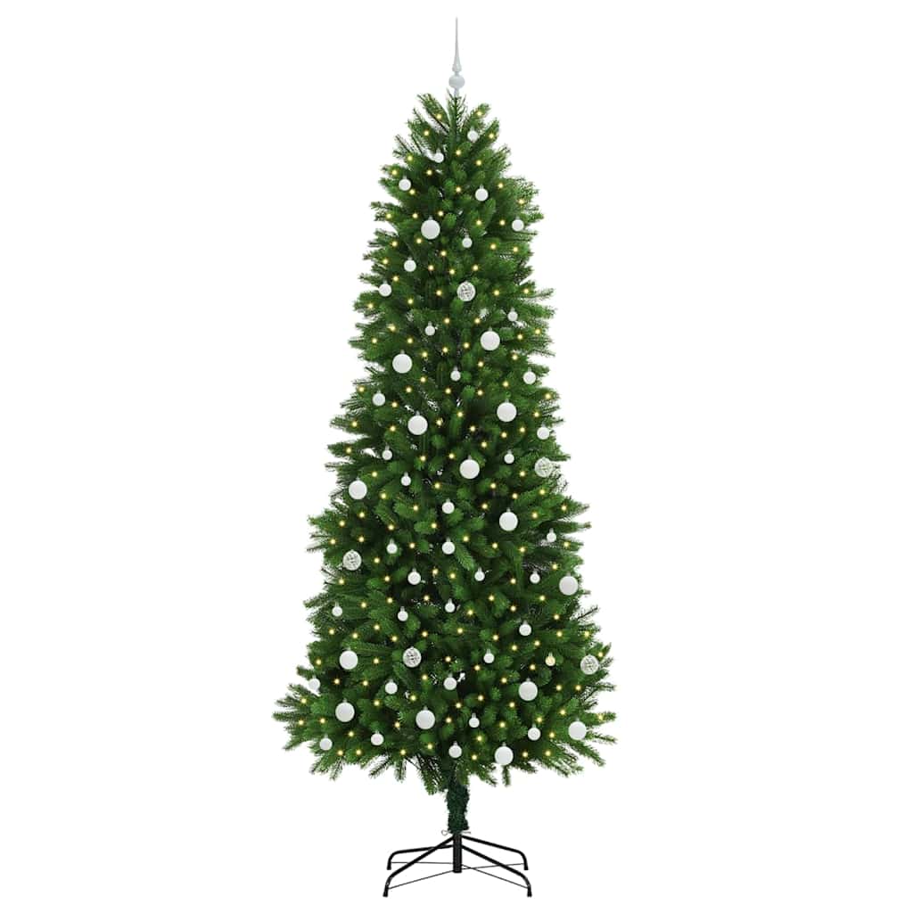 Karácsonyfa 300 LED-del állvánnyal Zöld 240 cm PE