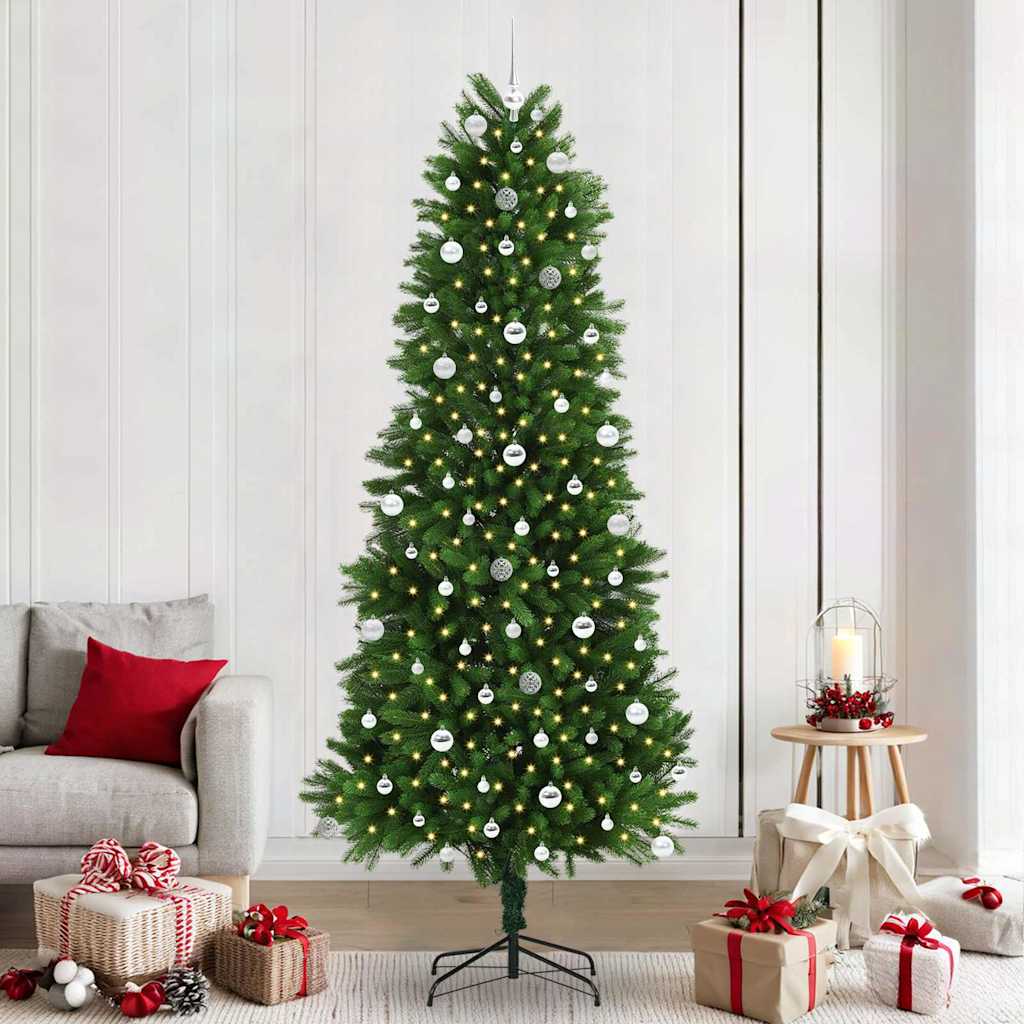 Karácsonyfa 300 LED-del állvánnyal Zöld 240 cm PE
