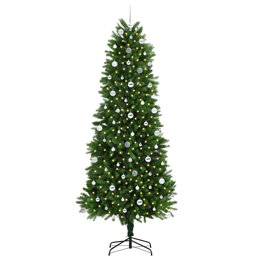 Karácsonyfa 300 LED-del állvánnyal Zöld 240 cm PE