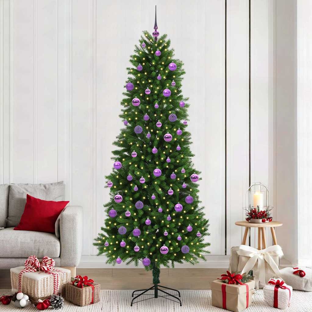 Karácsonyfa 300 LED-del állvánnyal Zöld 240 cm PE