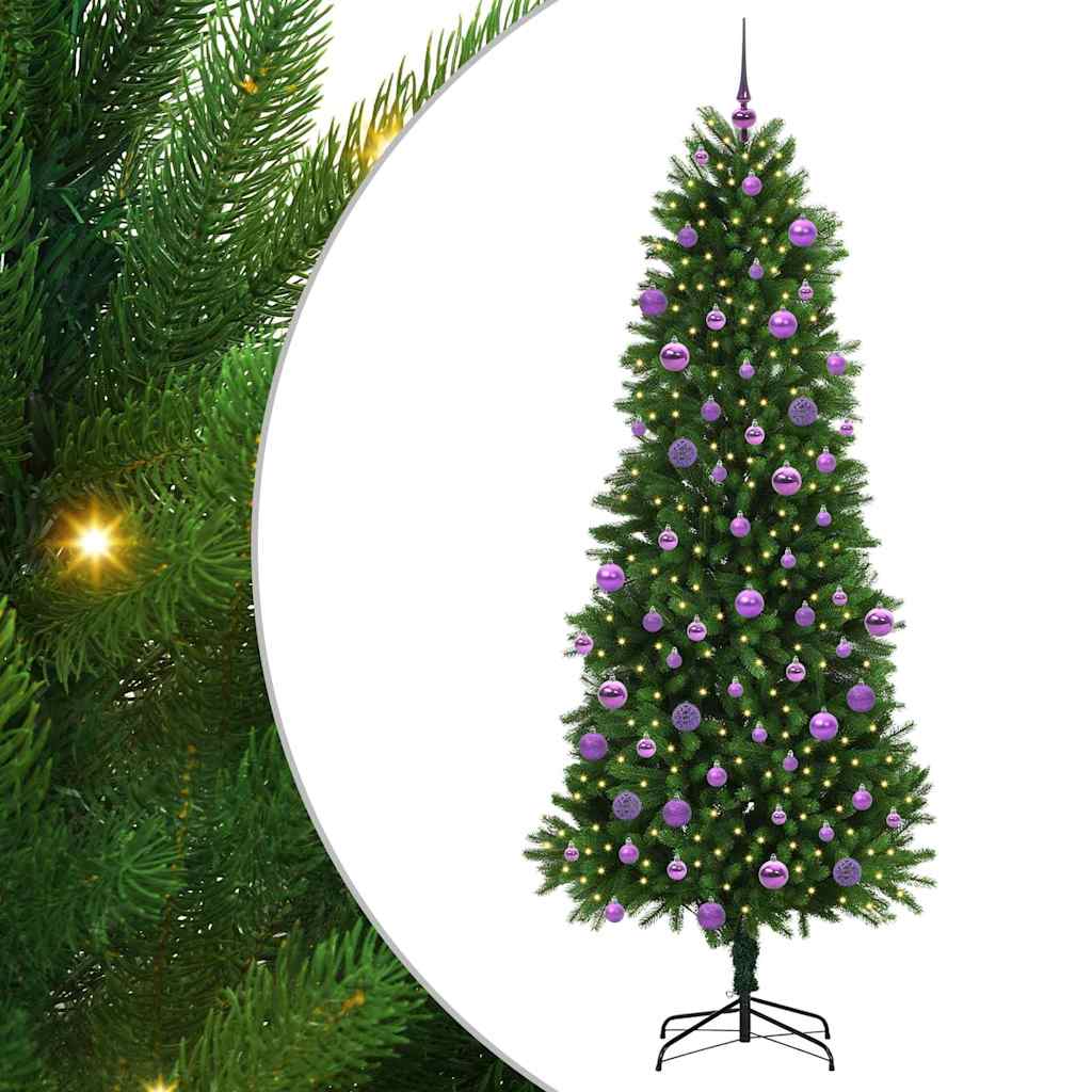 Karácsonyfa 300 LED-del állvánnyal Zöld 240 cm PE