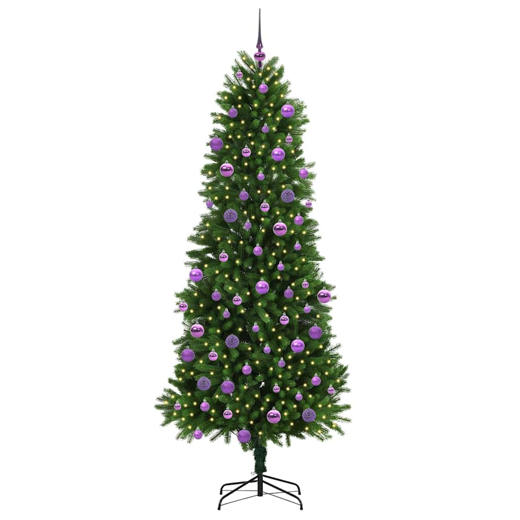 Karácsonyfa 300 LED-del állvánnyal Zöld 240 cm PE