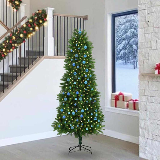 Karácsonyfa 300 LED-del állvánnyal Zöld 240 cm PE