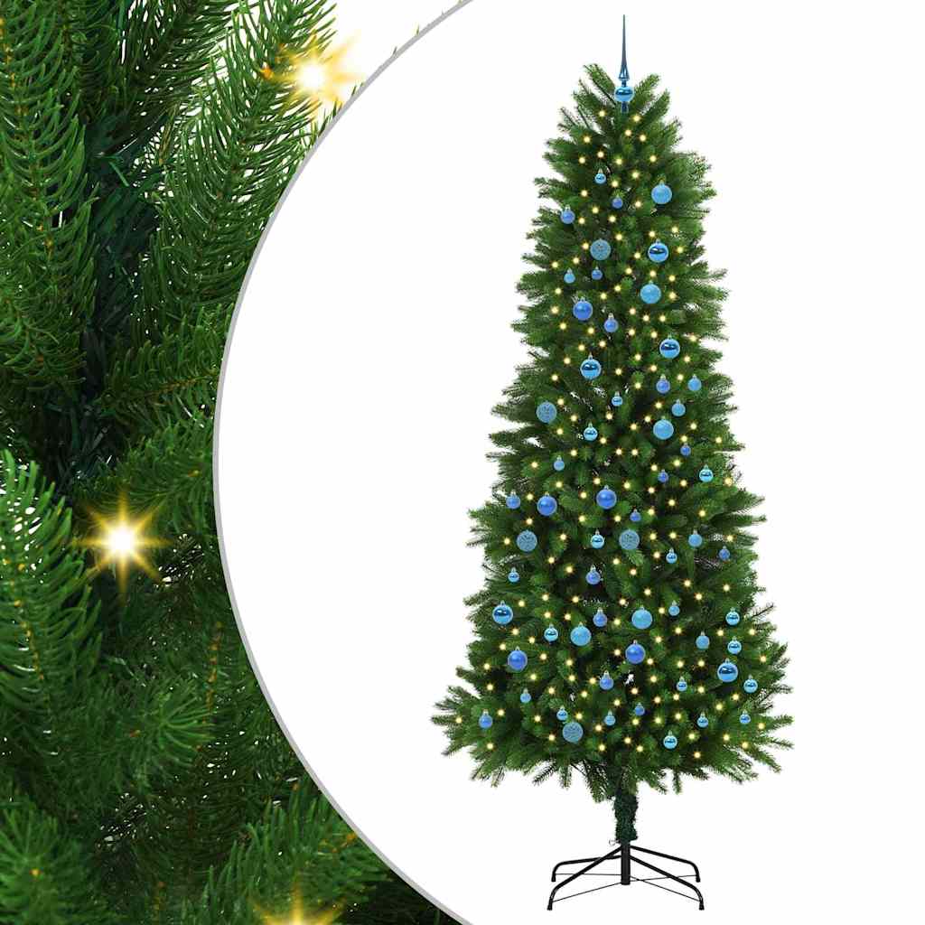 Karácsonyfa 300 LED-del állvánnyal Zöld 240 cm PE