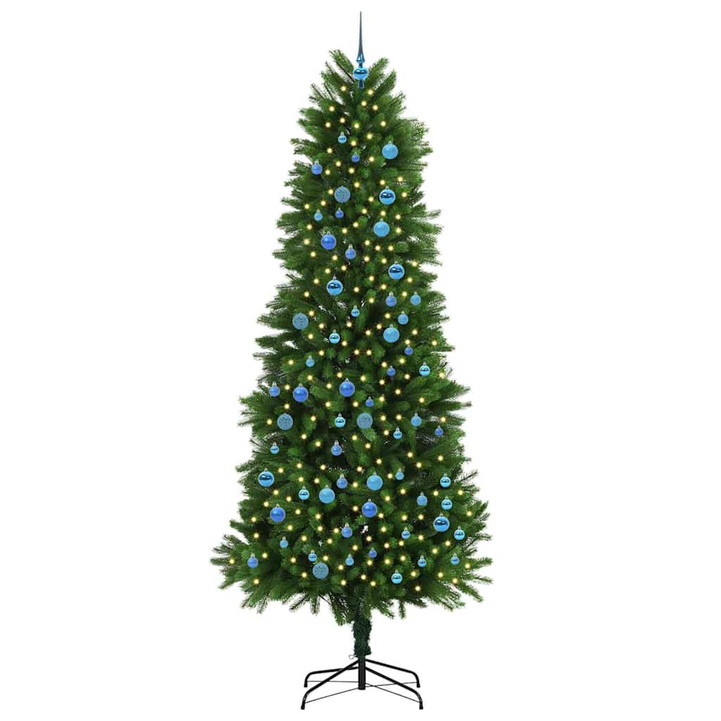 Karácsonyfa 300 LED-del állvánnyal Zöld 240 cm PE