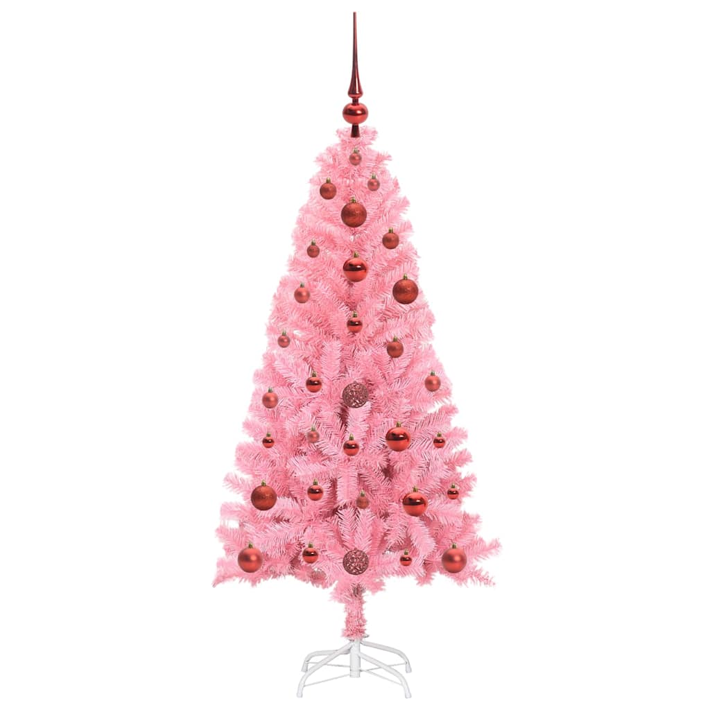 Karácsonyfa Rózsaszín 120 cm PVC
