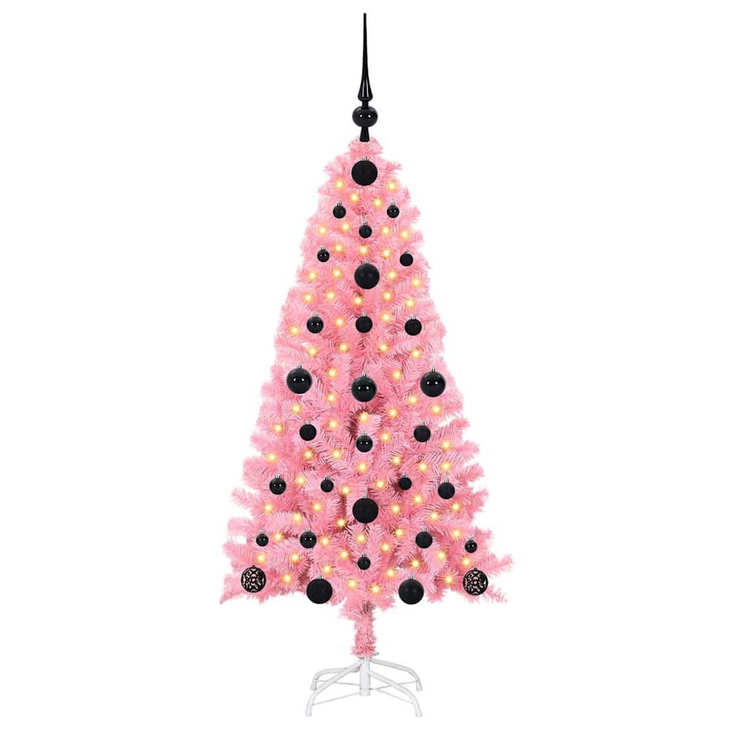 Karácsonyfa Rózsaszín 120 cm PVC