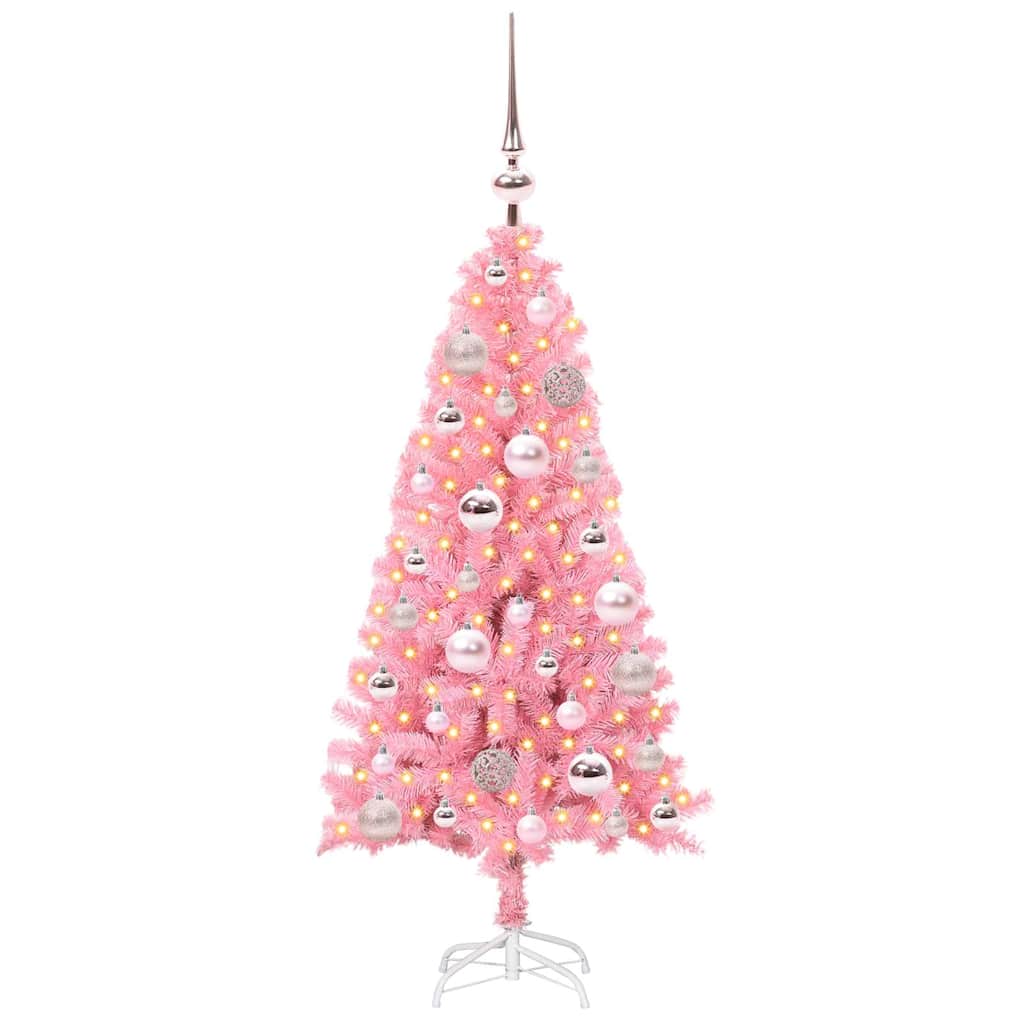Karácsonyfa Rózsaszín 120 cm PVC