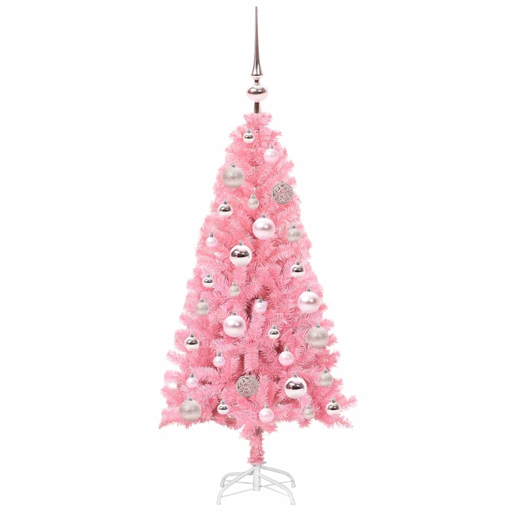 Karácsonyfa Rózsaszín 120 cm PVC